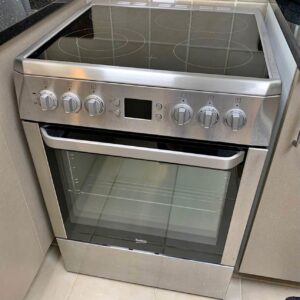 Used Beko 4 Hubs Electric Cooker 60cm - Modern & Efficient, Great Value