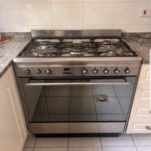 Used Smeg 5 burner gas oven Electric cooker 90cm